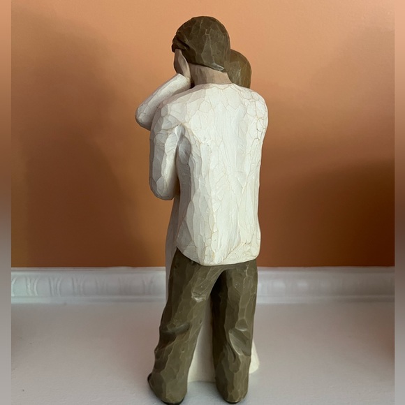 Willow Tree Together Loving Couple Sculpture in Cream and Tan Figurine - Picture 7 of 10
